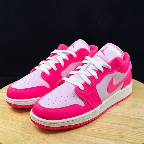 Nike Air Jordan 1 Low Valentines Day Pink White 553560-661 Sz 7Y/ 8.5W Shoes New - Picture 7 of 10
